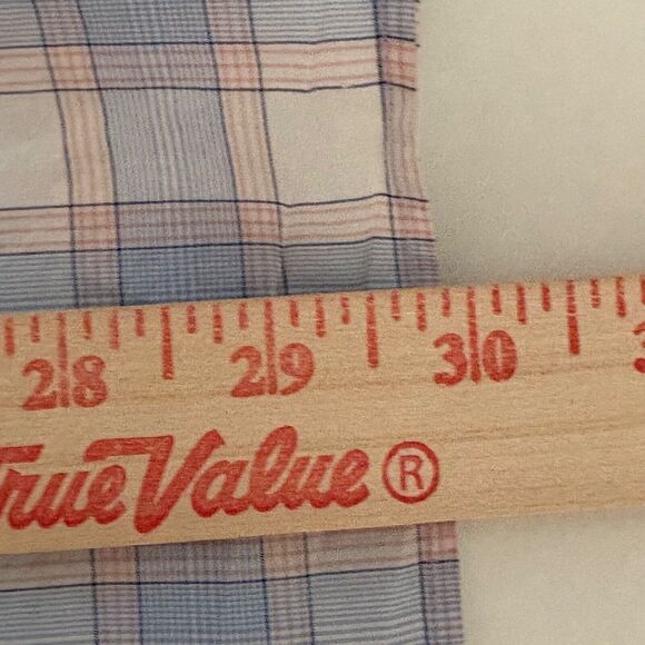 Daniel Cremieux Shirt Mens L Blue Plaid SS Button Down Poplin Signature Casual‎ - Picture 5 of 5